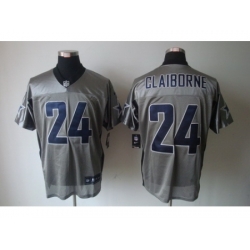 Nike Dallas Cowboys 24 Morris Claiborne Grey Elite Shadow NFL Jersey