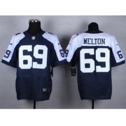 Nike Dallas Cowboys 69 Henry Melton blue Elite thankgivings NFL Jersey