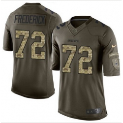 Nike Dallas Cowboys #72 Travis Frederick Green Men 27s Stitched NFL Limited Jersey