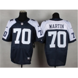 Nike Dallas cowboys 70 Zack Martin blue Elite thankgivings NFL Jersey