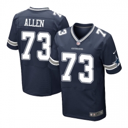 Nike Larry Allen Dallas Cowboys #73 Elite Team Color Jersey Navy Blue