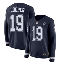 Nike Cowboys #19 Amari Cooper Navy Blue Team Color Women