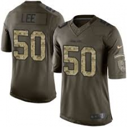 Nike Cowboys #50 Lee Green Womens Stitched NFL Limited Salute to Service Jersey