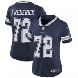 Nike Cowboys #72 Travis Frederick Navy Blue Team Color Womens Stitched NFL Vapor Untouchable Limited Jersey