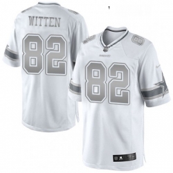 Womens Nike Dallas Cowboys 82 Jason Witten Limited White Platinum NFL Jersey