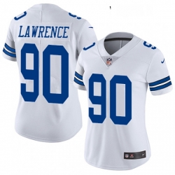 Womens Nike Dallas Cowboys 90 Demarcus Lawrence White Vapor Untouchable Limited Player NFL Jersey