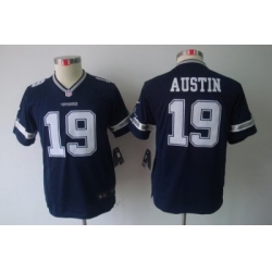 Youth Nike Dallas Cowboys 19 Austin Blue Color Limited Jerseys