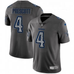 Youth Nike Dallas Cowboys 4 Dak Prescott Gray Static Vapor Untouchable Limited NFL Jersey