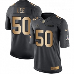 Youth Nike Dallas Cowboys 50 Sean Lee Limited BlackGold Salute to Service NFL Jersey