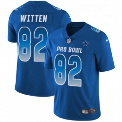 Youth Nike Dallas Cowboys 82 Jason Witten Limited Royal Blue 2018 Pro Bowl NFL Jersey