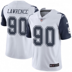 Youth Nike Dallas Cowboys 90 Demarcus Lawrence Limited White Rush Vapor Untouchable NFL Jersey