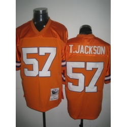 Denver Broncos 57 Jackson Orange Jersey Throwback