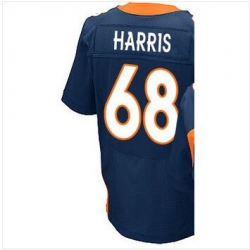 Denver Broncos #68 Ryan Harris blue elite Jersey