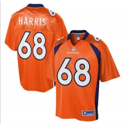 Denver Broncos # 68 Ryan Harris orange elite Jersey