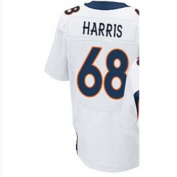 Denver Broncos #68 Ryan Harris white elite Jersey