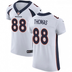 Men Nike Denver Broncos 88 Demaryius Thomas White Vapor Untouchable Elite Player NFL Jersey