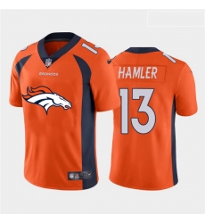 Nike Broncos 13 KJ Hamler Orange Team Big Logo Vapor Untouchable Limited Jersey