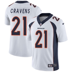 Nike Broncos #21 Su a Cravens White Mens Stitched NFL Vapor Untouchable Limited Jersey