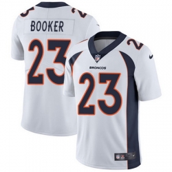 Nike Broncos #23 Devontae Booker White Mens Stitched NFL Vapor Untouchable Limited Jersey