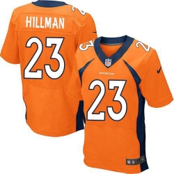 Nike Broncos #23 Ronnie Hillman Orange Team Color Mens Stitched NFL New Elite Jersey