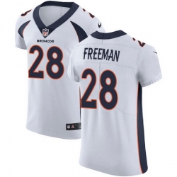 Nike Broncos #28 Royce Freeman White Mens Stitched NFL Vapor Untouchable Elite Jersey