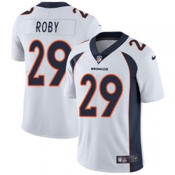 Nike Broncos #29 Bradley Roby White Mens Stitched NFL Vapor Untouchable Limited Jersey