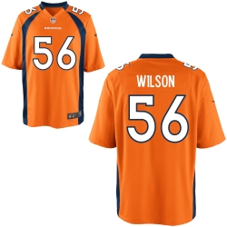 Nike Broncos #56 Al Wilson Orange Elite Jersey