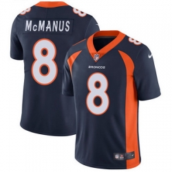 Nike Broncos #8 Brandon McManus Navy Blue Alternate Mens Stitched NFL Vapor Untouchable Limited Jersey