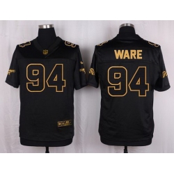 Nike Broncos #94 DeMarcus Ware Black Mens Stitched NFL Elite Pro Line Gold Collection Jersey