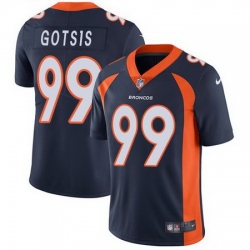 Nike Broncos 99 Adam Gotsis Navy Vapor Untouchable Limited Jersey