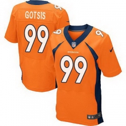 Nike Broncos #99 Adam Gotsis Orange Team Color Mens Stitched NFL New Elite Jersey