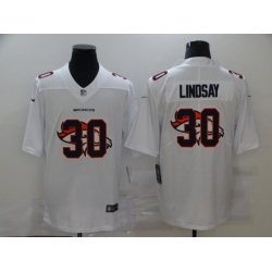 Nike Denver Broncos 30 Phillip Lindsay White Shadow Logo Limited Jersey