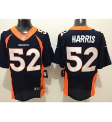 Nike Denver Broncos 52 Chris Harris Blue Elite NFL Jersey