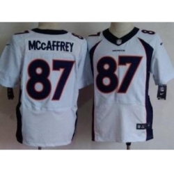 Nike Denver Broncos 87 Ed McCaffrey White Elite NFL Jersey