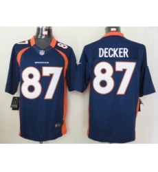 Nike Denver Broncos 87 Eric Decker Blue Limited NFL Jersey