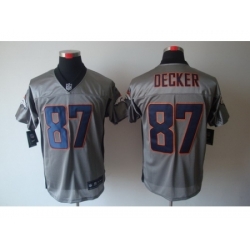 Nike Denver Broncos 87 Eric Decker Grey Elite Shadow NFL Jersey