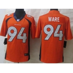 Nike Denver Broncos 94 DeMarcus Ware Orange Limited NFL Jersey