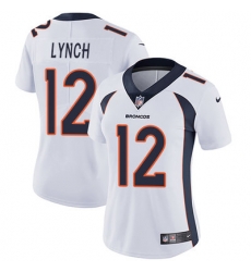 Nike Broncos #12 Paxton Lynch White Womens Stitched NFL Vapor Untouchable Limited Jersey