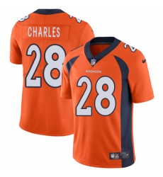 Nike Broncos #28 Jamaal Charles Orange Team Color Youth Stitched NFL Vapor Untouchable Limited Jersey