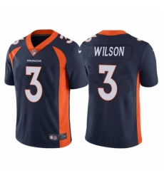 Toddler enver Broncos 3 Russell Wilson Navy Vapor Untouchable Limited Stitched Jersey