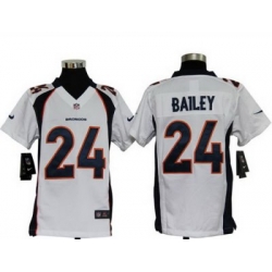 Youth Nike Denver Broncos 24# Champ Bailey White Nike NFL Jerseys