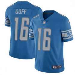 Men Detroit Lions 16 Jared Goff Blue Team Color Men Stitched NFL Vapor Untouchable Limited Jersey