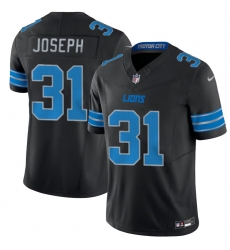 Men Detroit Lions 31 Kerby Joseph Black 2024 F U S E  2nd Alternate Vapor Limited Stitched Jersey