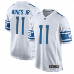 Men Nike Detroit Lions 11 Marvin Jones Jr Game White NFL Jersey