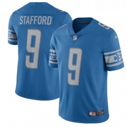 Men Nike Detroit Lions 9 Matthew Stafford Limited Light Blue Team Color Vapor Untouchable NFL Jersey