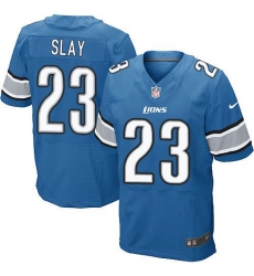 Nike Lions #23 Darius Slay Blue Team Color Mens Stitched NFL Elite Jersey