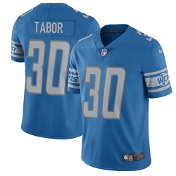 Nike Lions #30 Teez Tabor Blue Team Color Mens Stitched NFL Elite Jersey