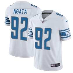 Nike Lions #92 Haloti Ngata White Mens Stitched NFL Vapor Untouchable Limited Jersey