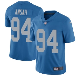 Nike Lions #94 Ziggy Ansah Blue Throwback Mens Stitched NFL Limited Jersey