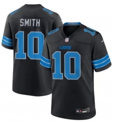 Women Detroit Lions Tre'Quan Smith #10 Black Stitched Vapor Limited Jersey